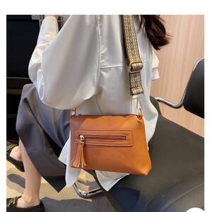 16. Brown - Square Crossbody with Guitar Strap